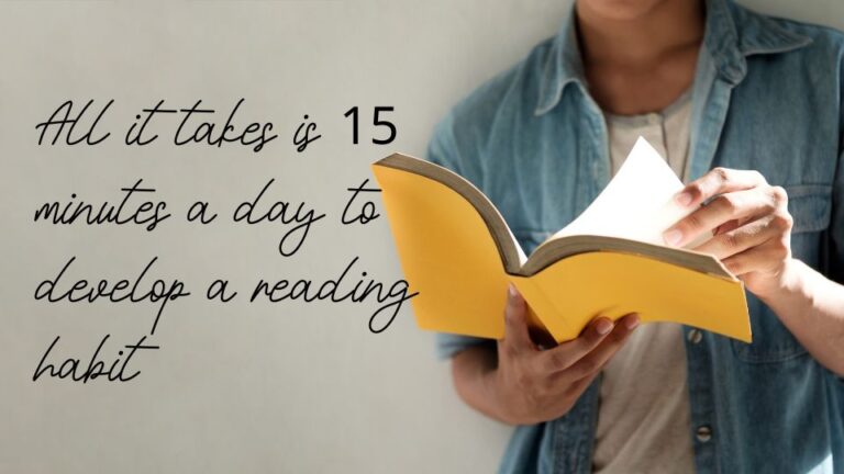 How To Develop A Strong Reading Habit With Minutes A Day